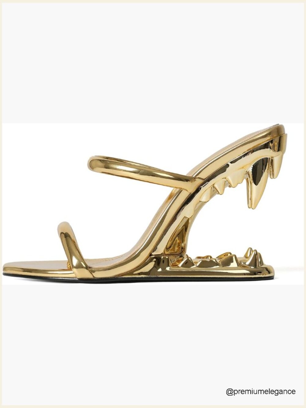 Wedge Sandals for Women Strappy Heels Shark Teeth Heeled Sandals Flip Flops